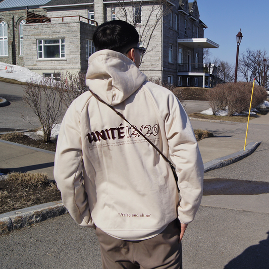 Hoodie Beige, Arise and Shine